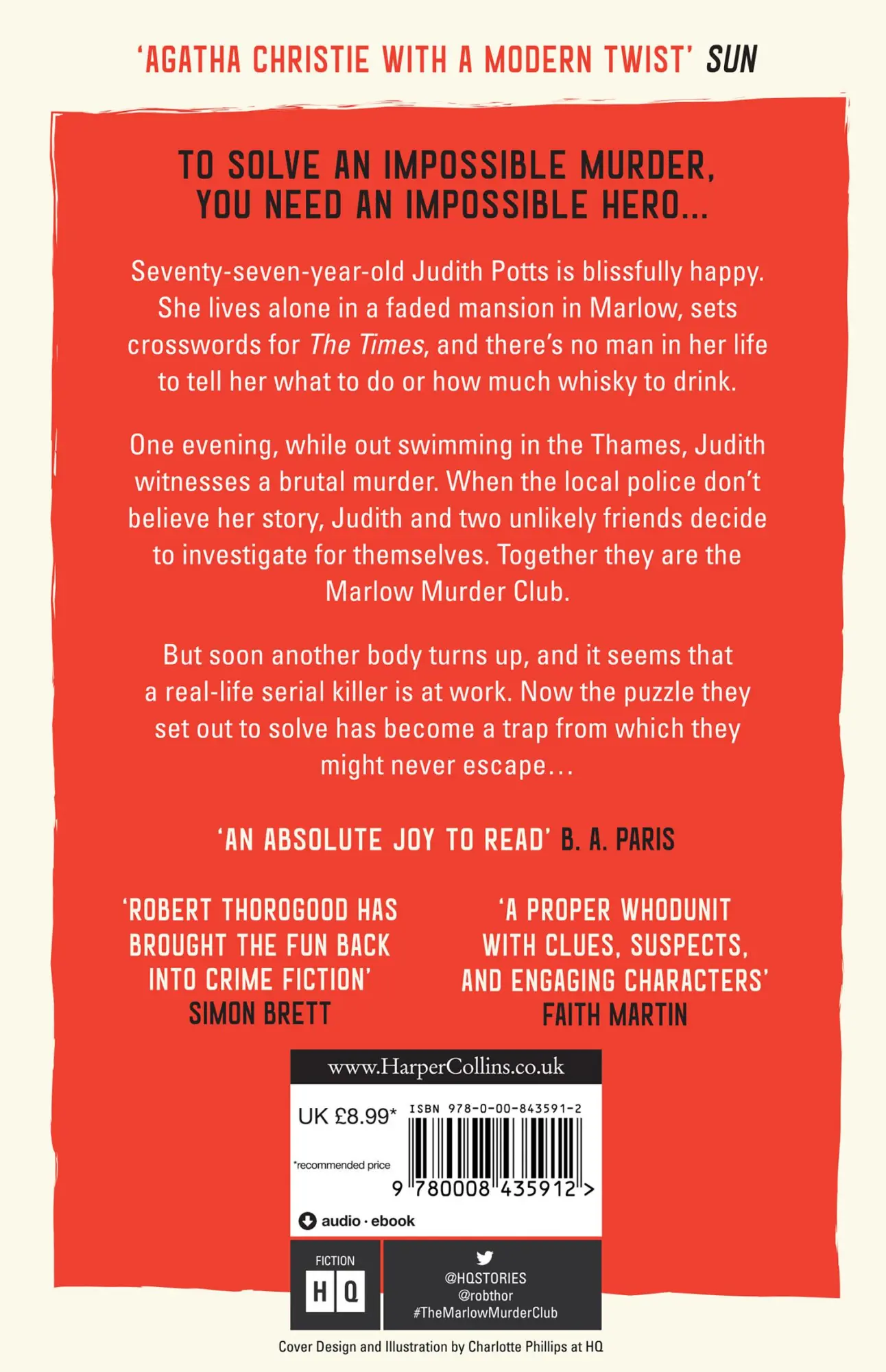 Rückseite: 9780008435912 | The Marlow Murder Club | Robert Thorogood | Taschenbuch | 338 S.