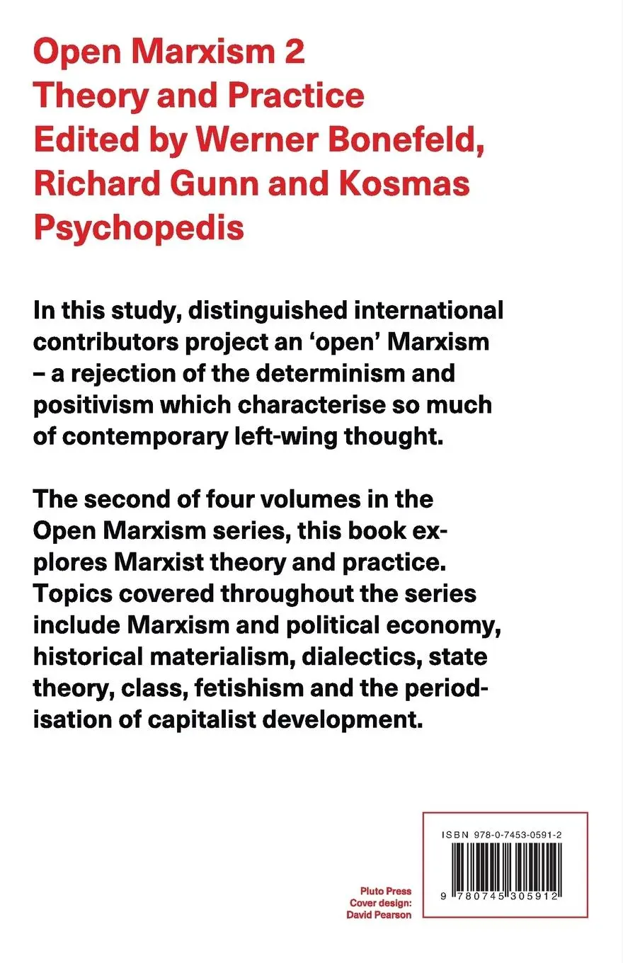 Rückseite: 9780745305912 | Open Marxism 2 | Theory and Practice | Werner Bonefeld (u. a.) | Buch
