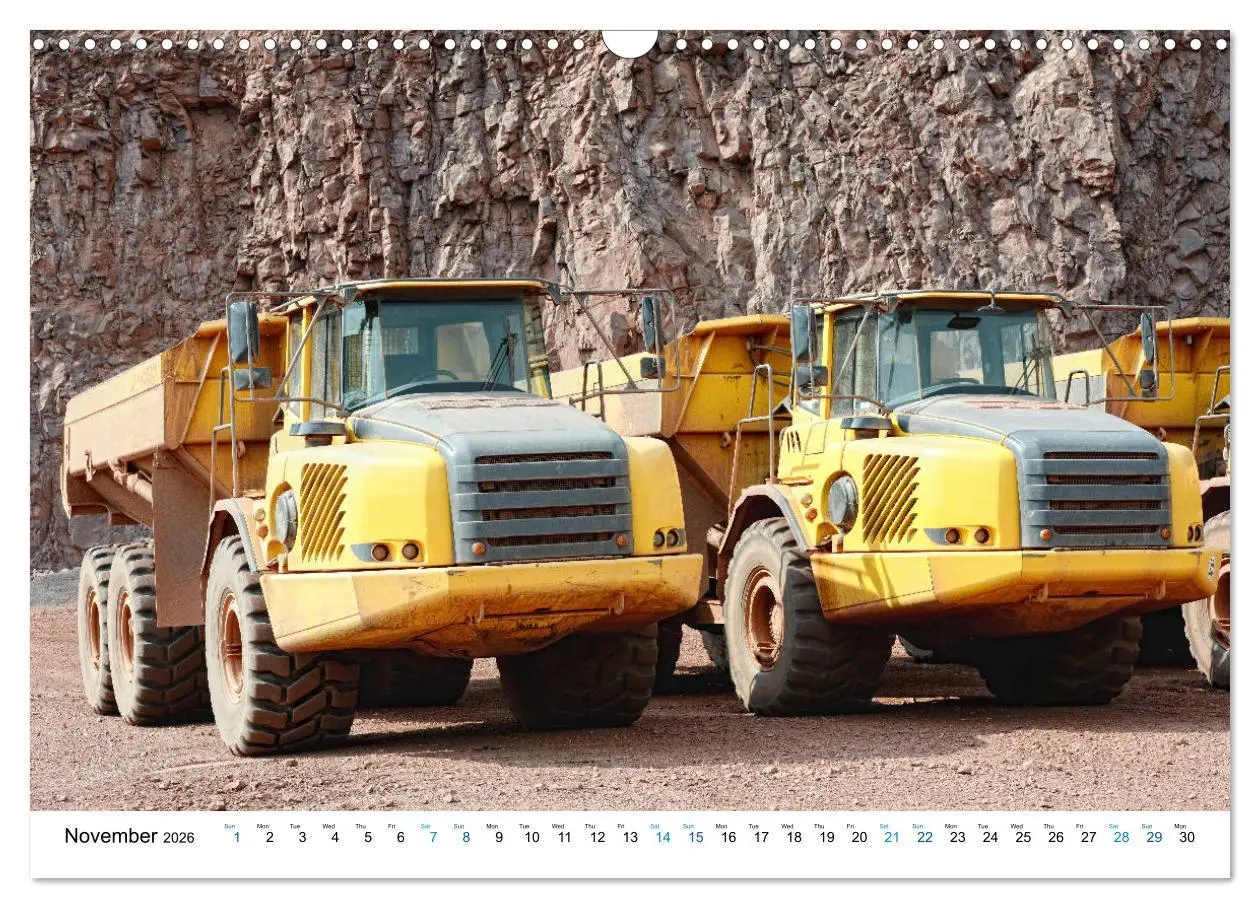 Bild: 9783516555912 | Mining machines in action - Various open-pit mines (Wall Calendar...