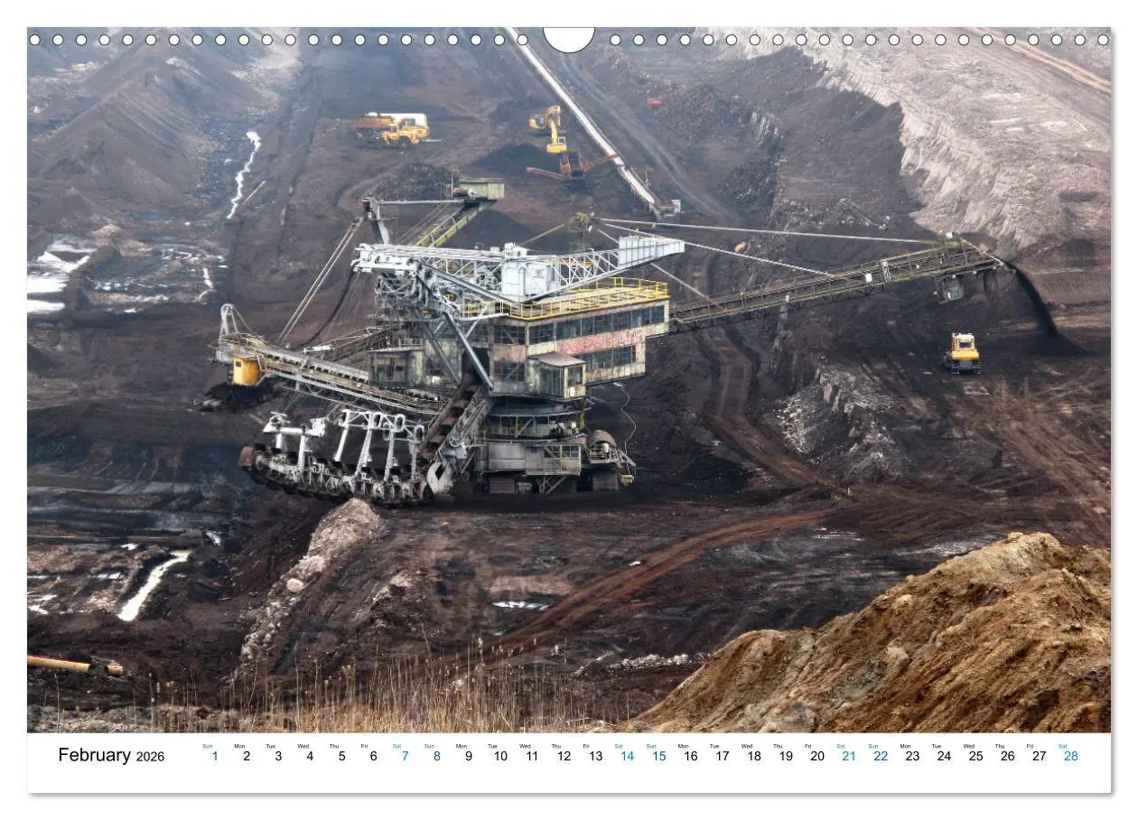 Bild: 9783516555912 | Mining machines in action - Various open-pit mines (Wall Calendar...