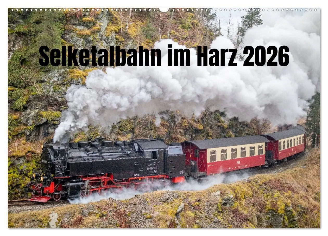 Cover: 9783516625912 | Selketalbahn im Harz (Wandkalender 2026 DIN A2 quer), CALVENDO...