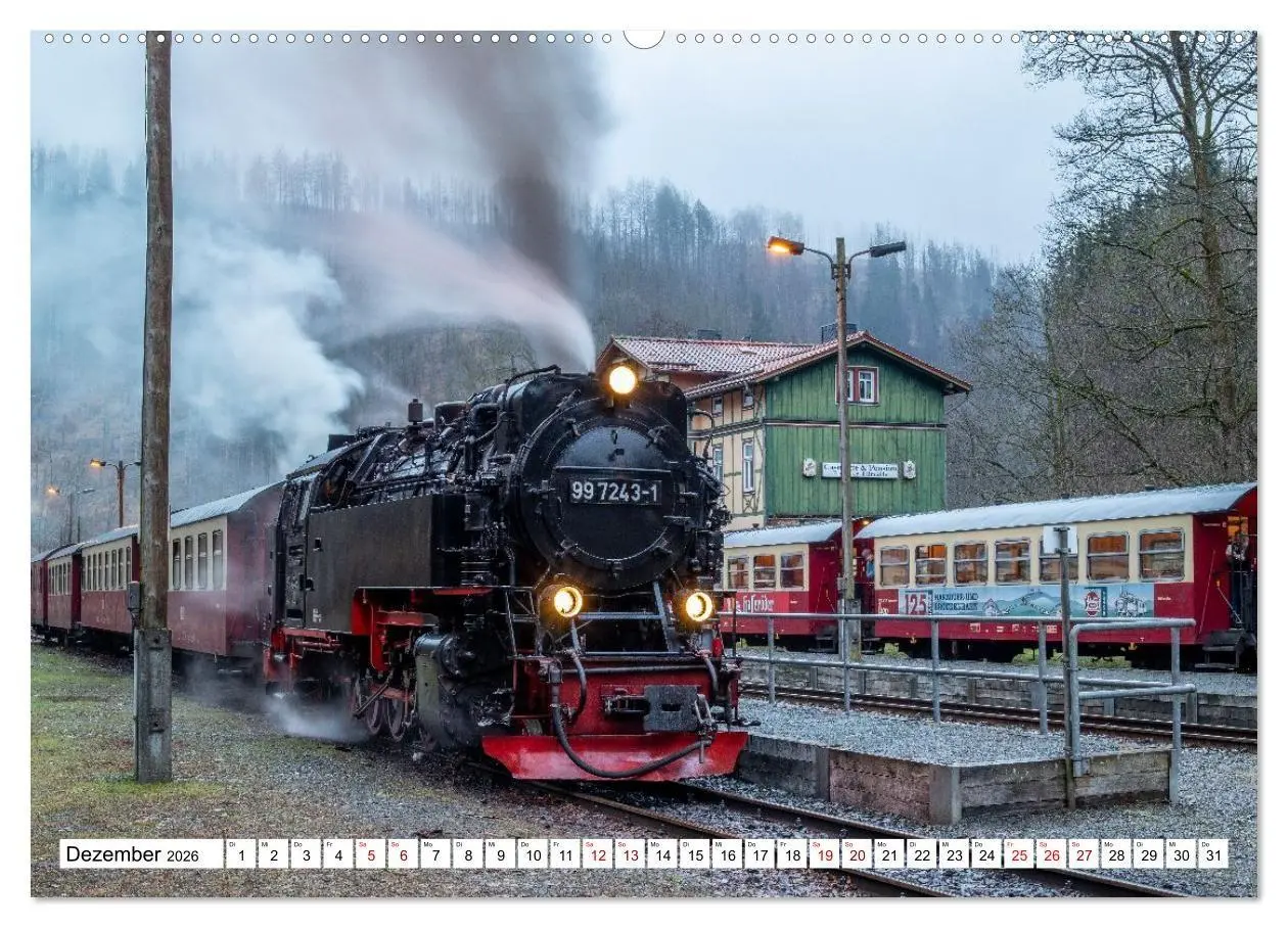 Bild: 9783516625912 | Selketalbahn im Harz (Wandkalender 2026 DIN A2 quer), CALVENDO...