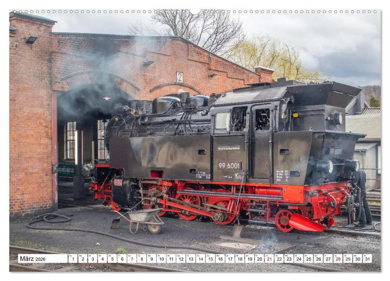 Bild: 9783516625912 | Selketalbahn im Harz (Wandkalender 2026 DIN A2 quer), CALVENDO...