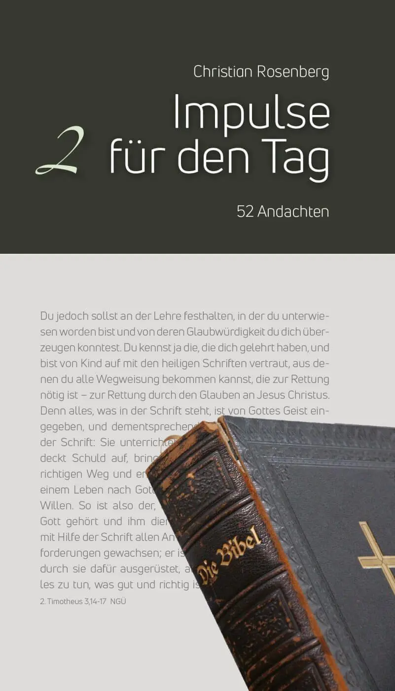 Cover: 9783869545912 | Impulse für jeden Tag Band 2 | 52 Andachten | Christian Rosenberg