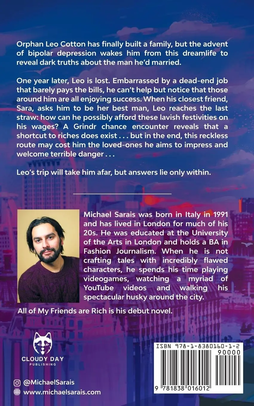 Rückseite: 9781838016012 | All Of My Friends Are Rich | Michael Sarais | Taschenbuch | Englisch