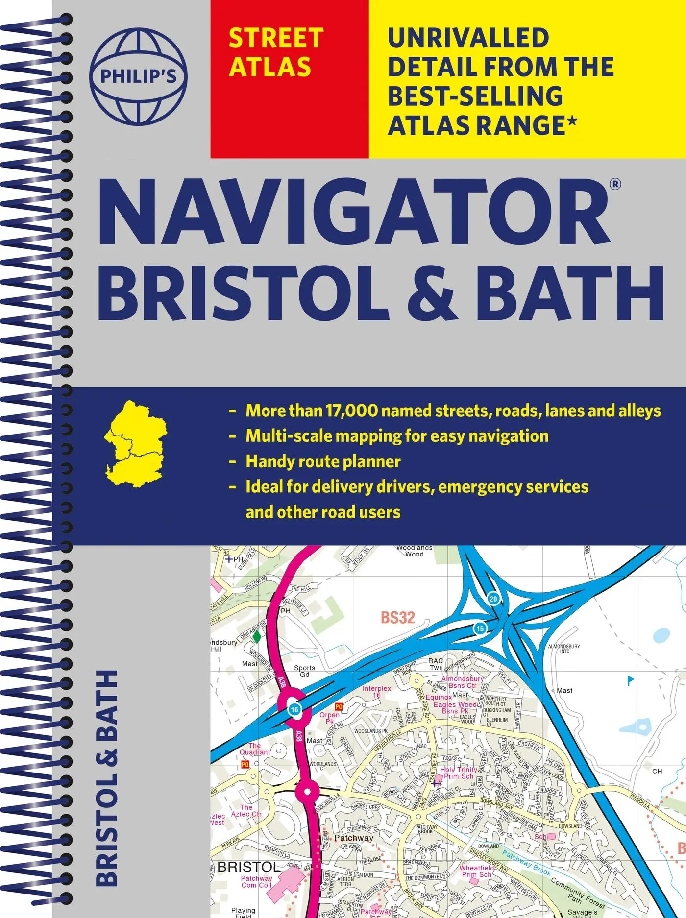 Cover: 9781849076012 | Philip's Navigator Street Atlas Bristol &amp; Bath | Philip'S Maps | Buch