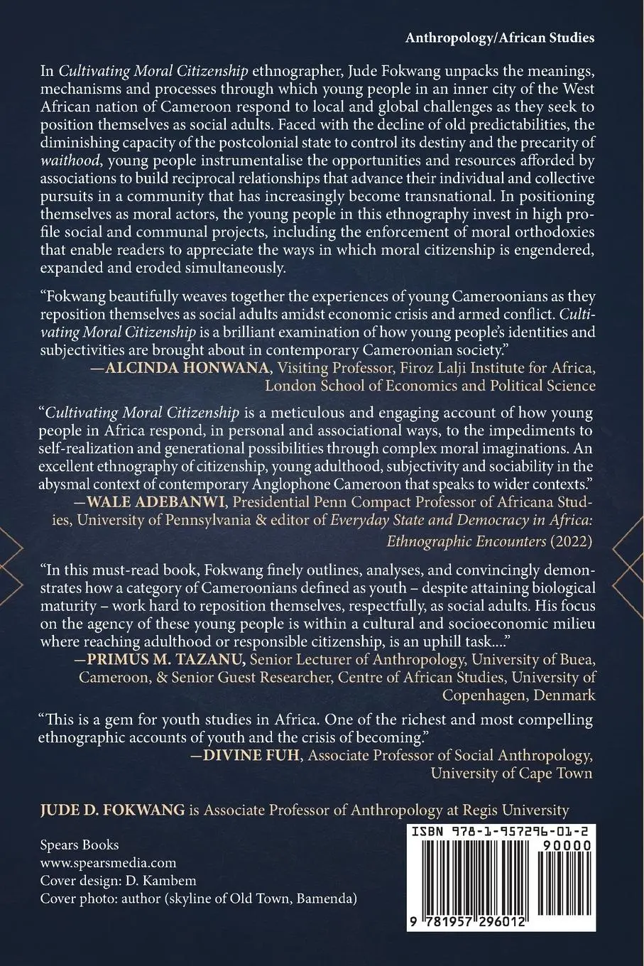 Rückseite: 9781957296012 | Cultivating Moral Citizenship | Jude D Fokwang | Taschenbuch | 2023