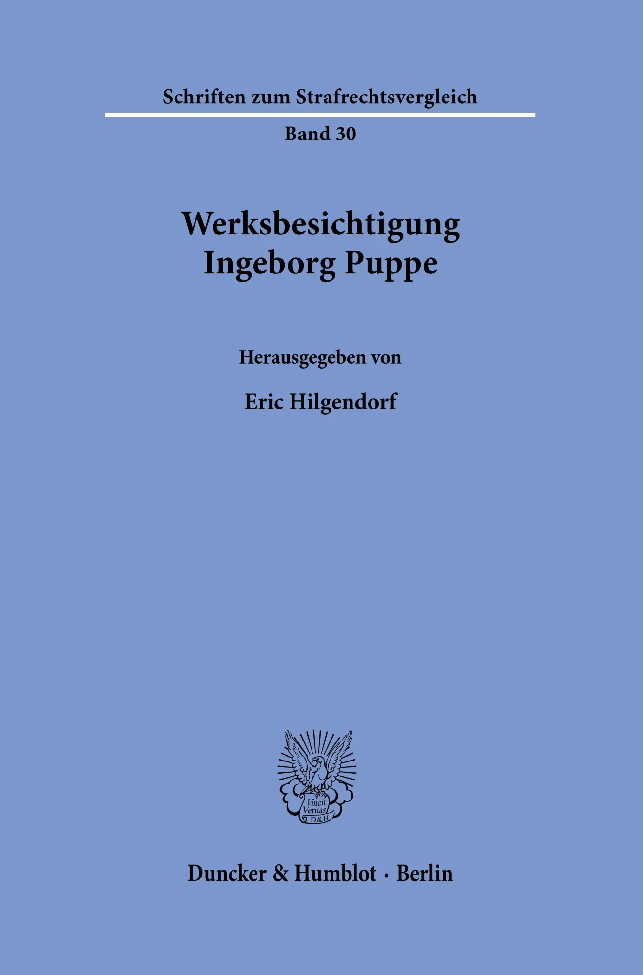Cover: 9783428196012 | Werksbesichtigung Ingeborg Puppe | Eric Hilgendorf | Buch | II | 2026