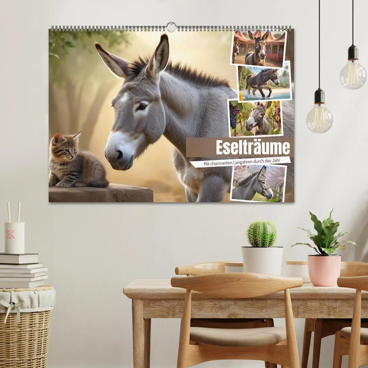 Bild: 9783457356012 | Eselträume (Wandkalender 2026 DIN A2 quer), CALVENDO Monatskalender