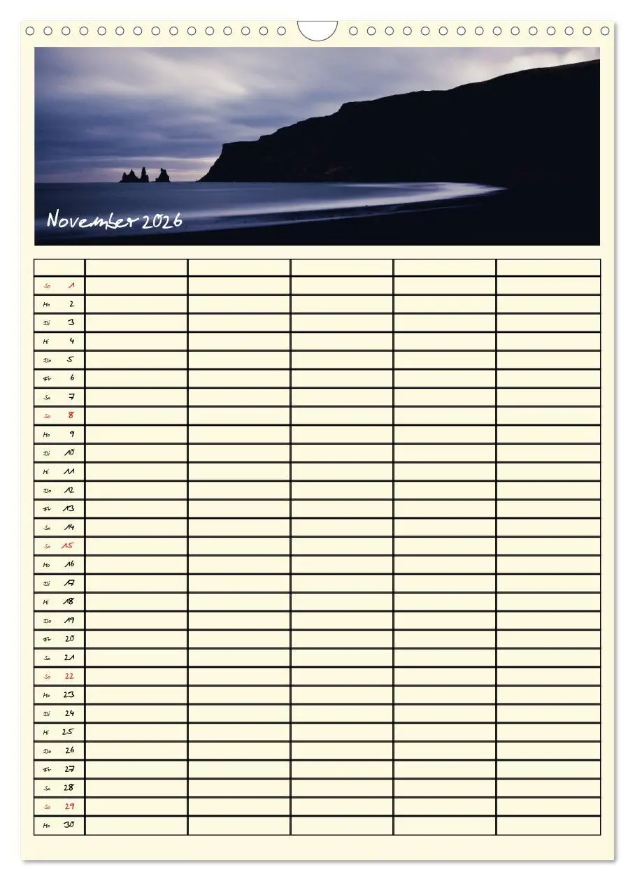 Bild: 9783516446012 | Urlaubsparadiese - Familienplaner (Wandkalender 2026 DIN A3 hoch),...