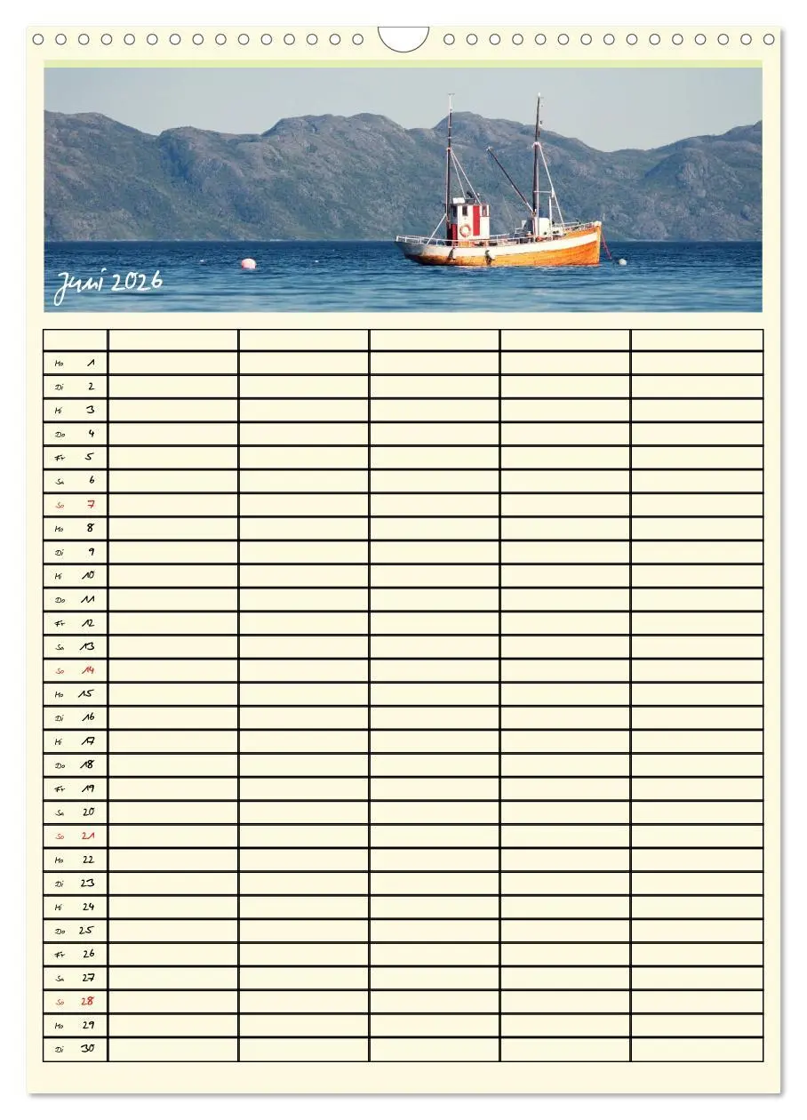 Bild: 9783516446012 | Urlaubsparadiese - Familienplaner (Wandkalender 2026 DIN A3 hoch),...