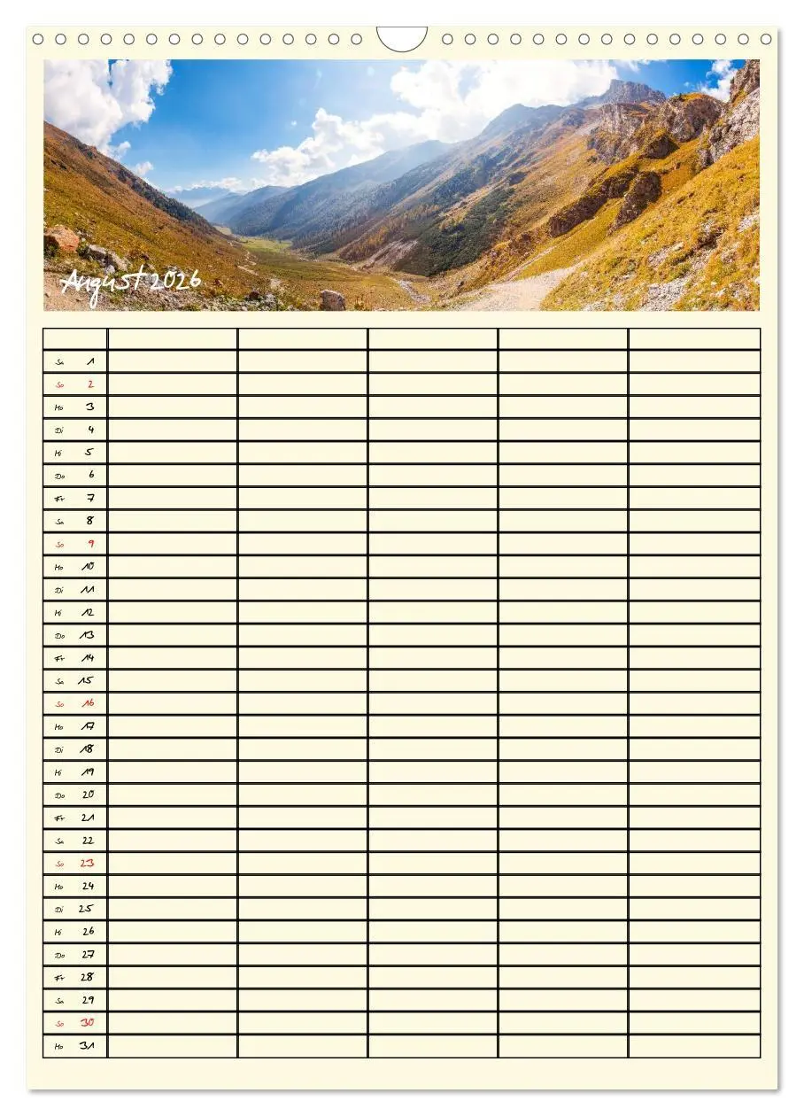 Bild: 9783516446012 | Urlaubsparadiese - Familienplaner (Wandkalender 2026 DIN A3 hoch),...