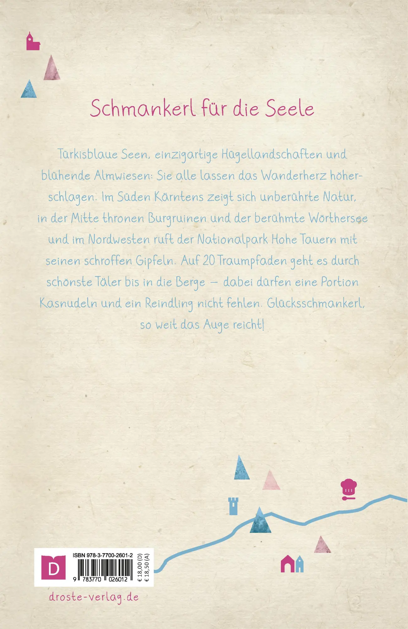 Rückseite: 9783770026012 | Kärnten. Wandern für die Seele | Wohlfühlwege | Janine Wenzel | Buch