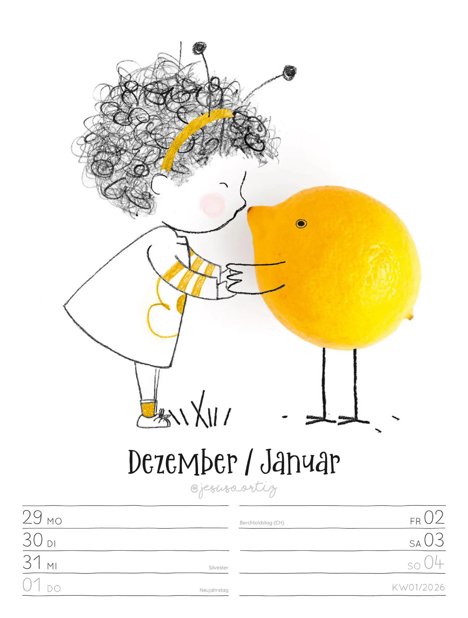 Bild: 9783838436012 | Little Dreams - Wochenplaner Kalender 2026 | Jesuso Ortiz (u. a.)