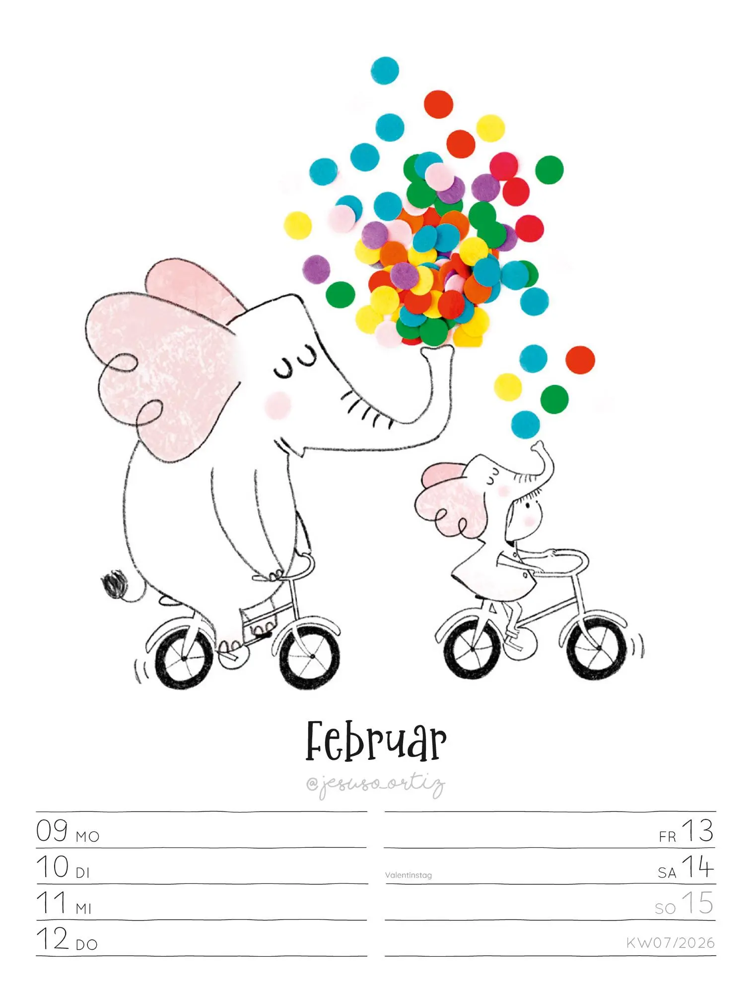 Bild: 9783838436012 | Little Dreams - Wochenplaner Kalender 2026 | Jesuso Ortiz (u. a.)