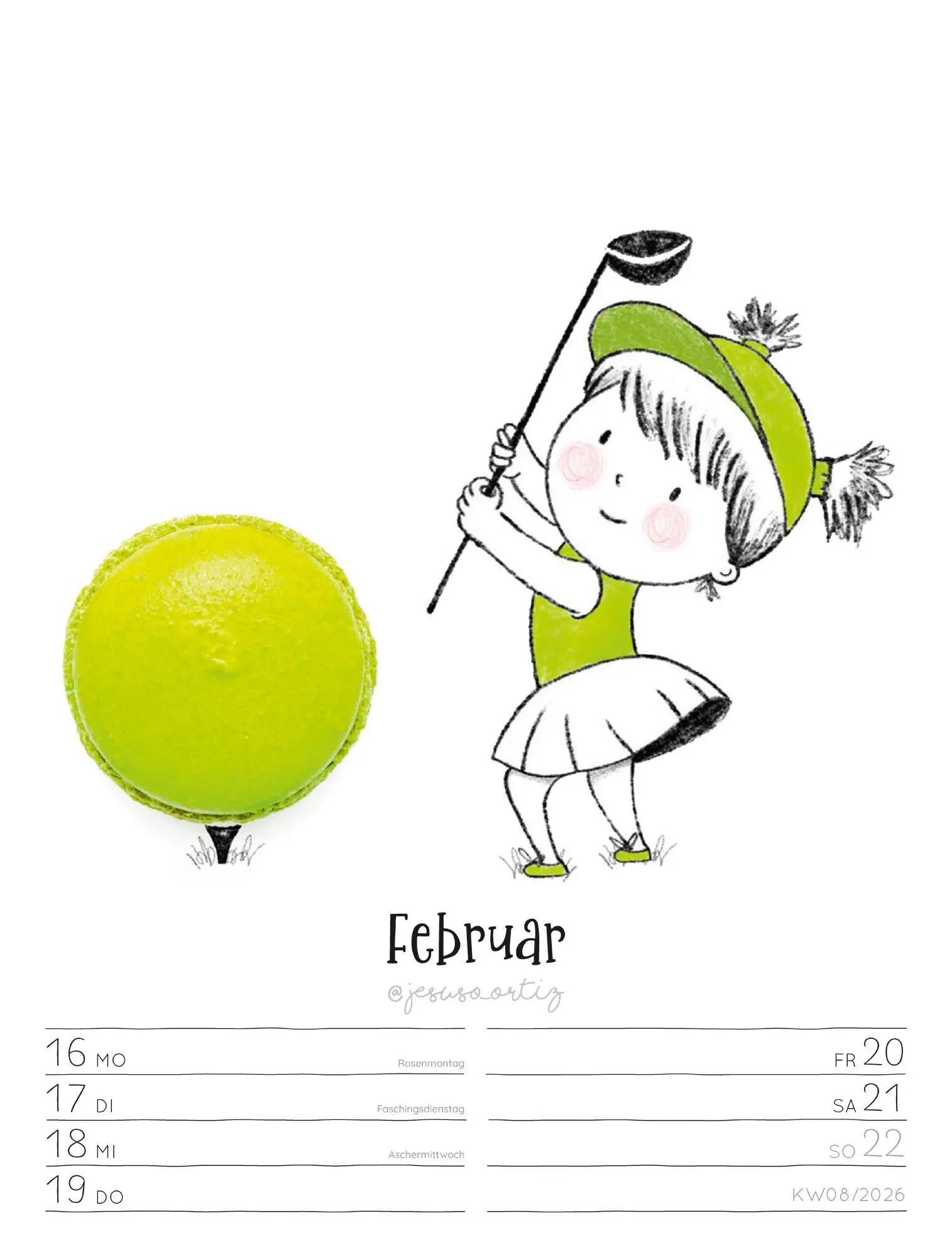 Bild: 9783838436012 | Little Dreams - Wochenplaner Kalender 2026 | Jesuso Ortiz (u. a.)