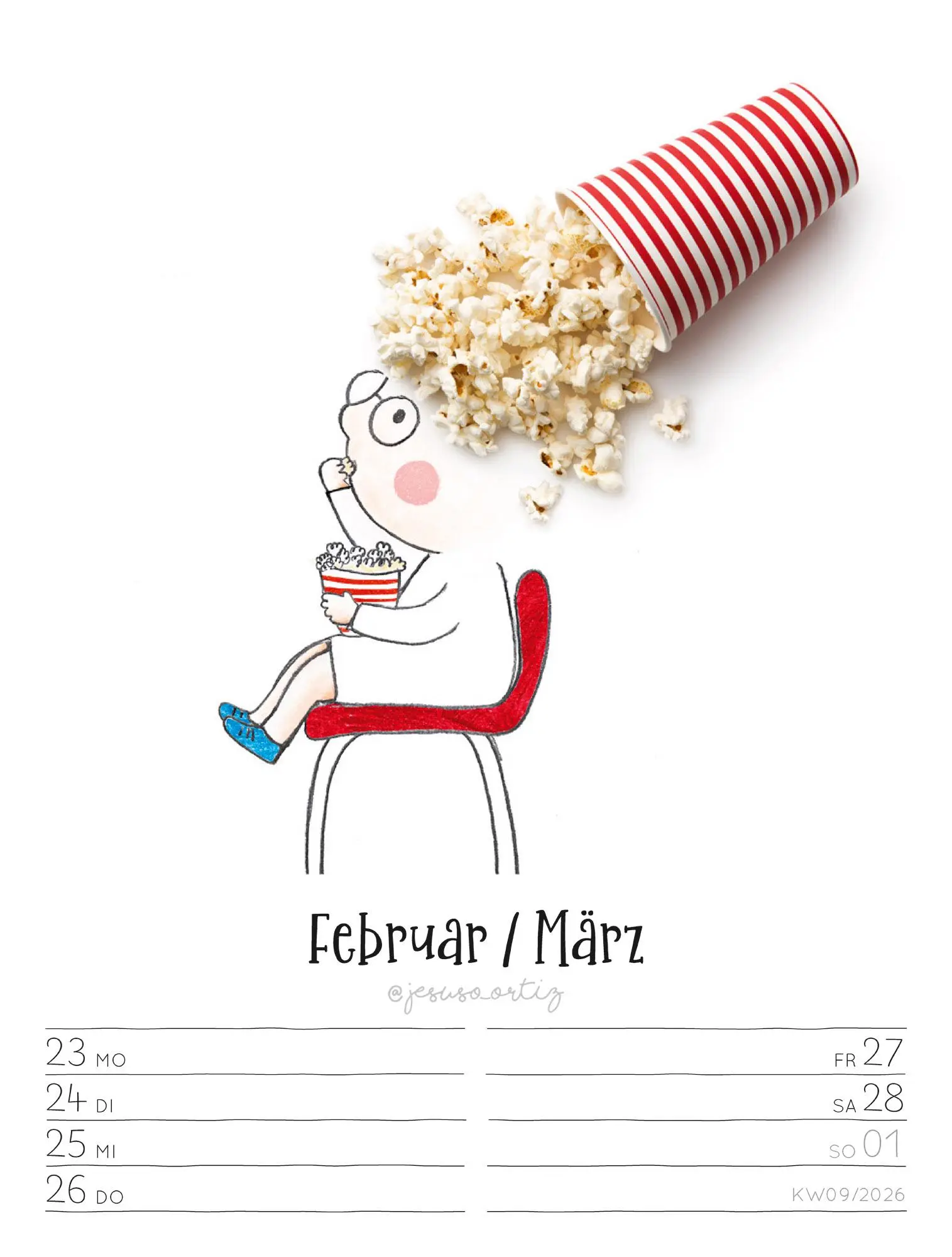 Bild: 9783838436012 | Little Dreams - Wochenplaner Kalender 2026 | Jesuso Ortiz (u. a.)