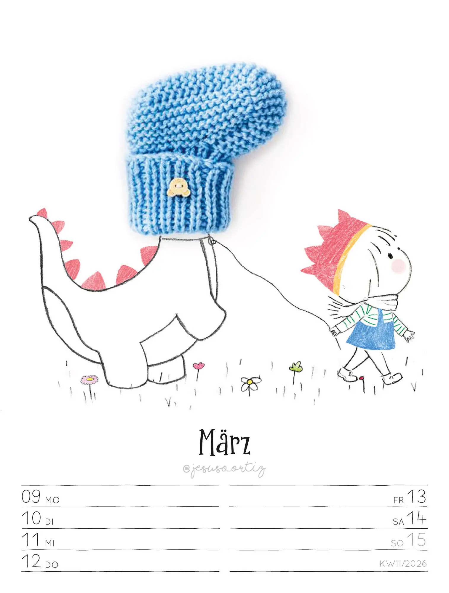 Bild: 9783838436012 | Little Dreams - Wochenplaner Kalender 2026 | Jesuso Ortiz (u. a.)