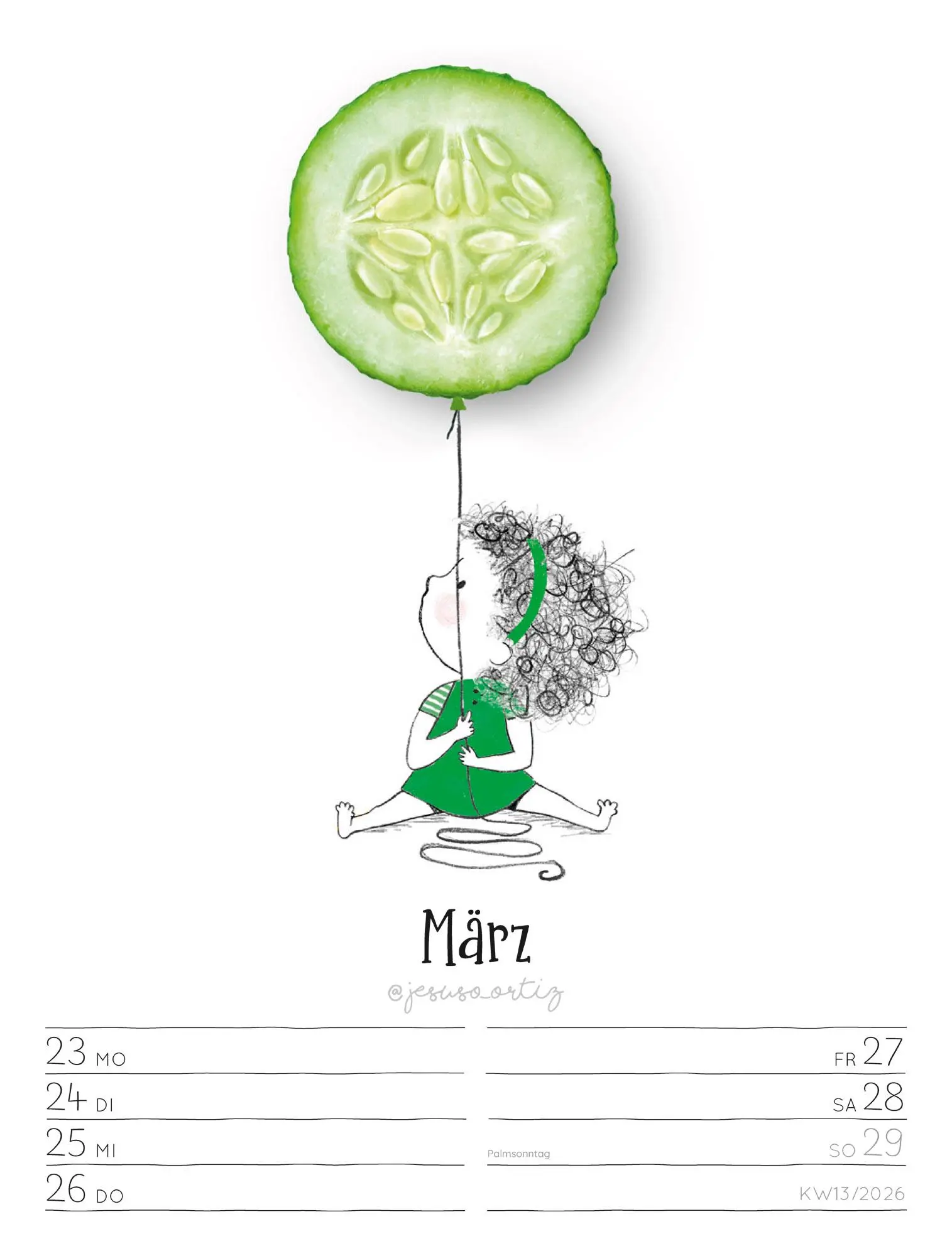 Bild: 9783838436012 | Little Dreams - Wochenplaner Kalender 2026 | Jesuso Ortiz (u. a.)