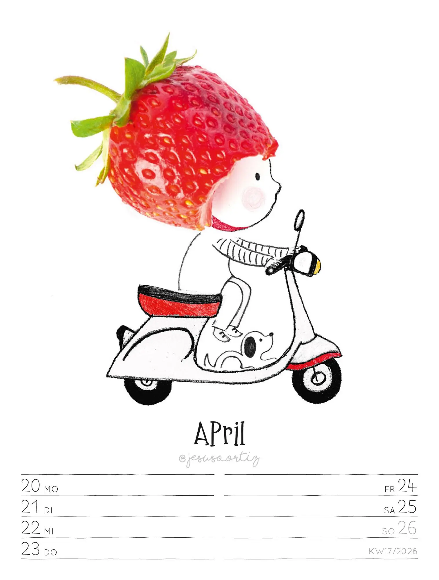 Bild: 9783838436012 | Little Dreams - Wochenplaner Kalender 2026 | Jesuso Ortiz (u. a.)
