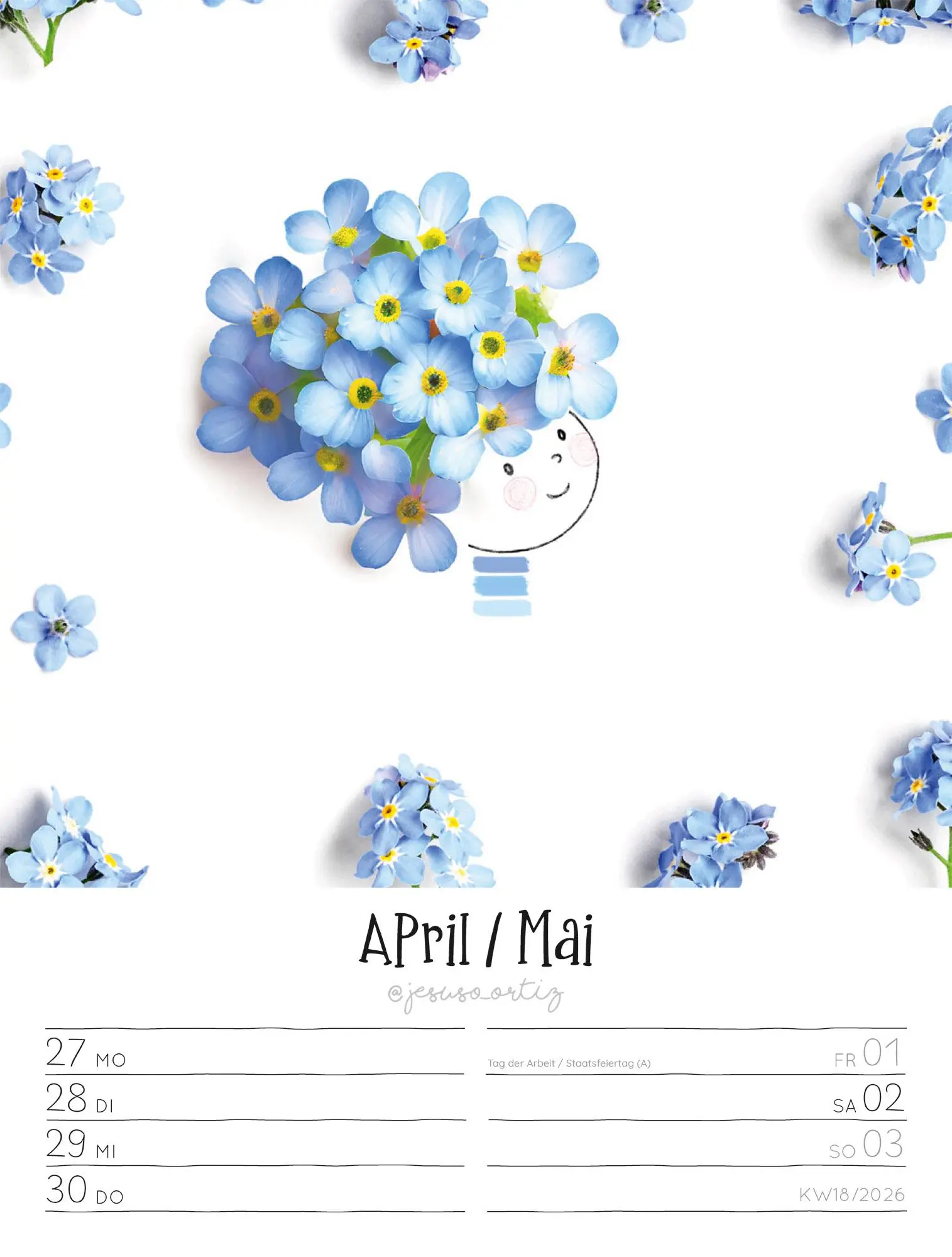 Bild: 9783838436012 | Little Dreams - Wochenplaner Kalender 2026 | Jesuso Ortiz (u. a.)