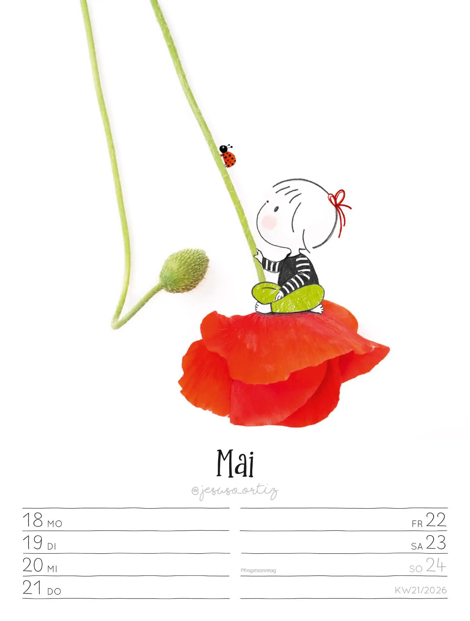Bild: 9783838436012 | Little Dreams - Wochenplaner Kalender 2026 | Jesuso Ortiz (u. a.)