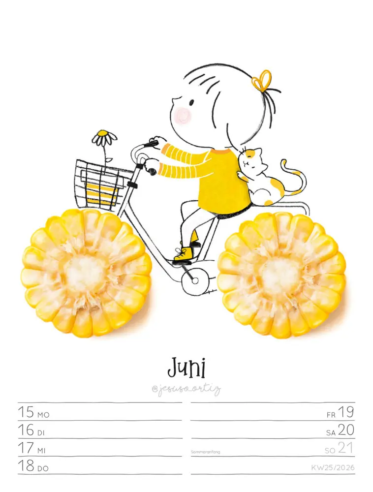 Bild: 9783838436012 | Little Dreams Wochenplaner Kalender 2026 | Jesuso Ortiz (u. a.) | 2026