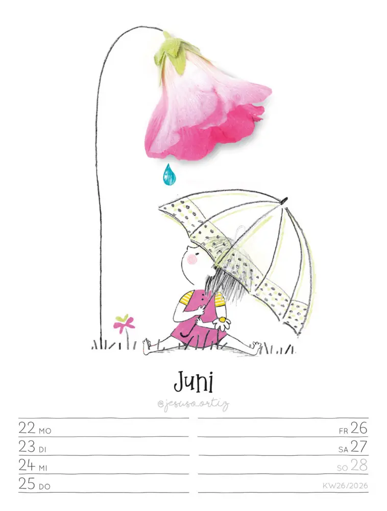 Bild: 9783838436012 | Little Dreams Wochenplaner Kalender 2026 | Jesuso Ortiz (u. a.) | 2026