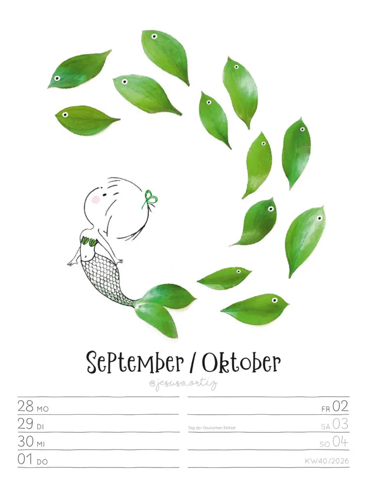 Bild: 9783838436012 | Little Dreams Wochenplaner Kalender 2026 | Jesuso Ortiz (u. a.) | 2026
