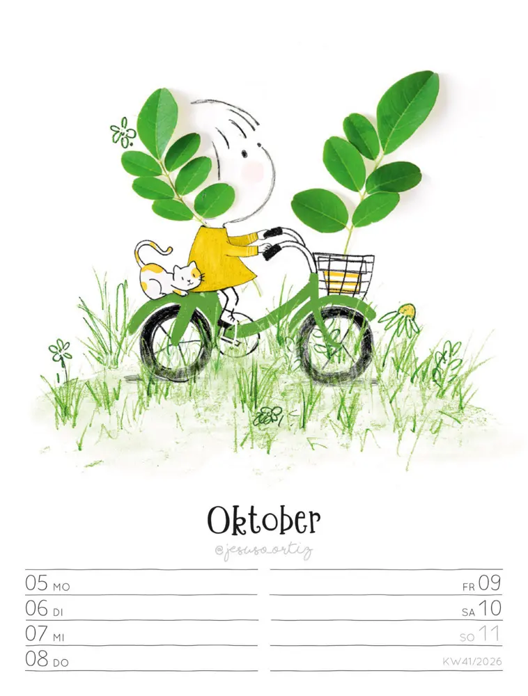 Bild: 9783838436012 | Little Dreams Wochenplaner Kalender 2026 | Jesuso Ortiz (u. a.) | 2026