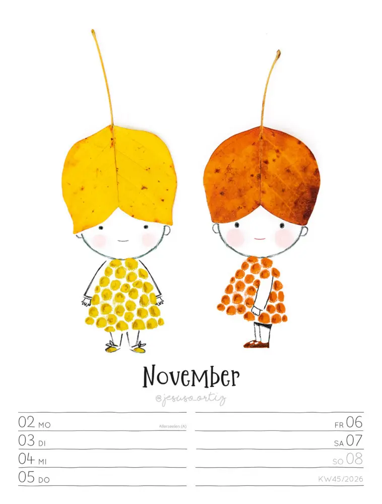Bild: 9783838436012 | Little Dreams Wochenplaner Kalender 2026 | Jesuso Ortiz (u. a.) | 2026