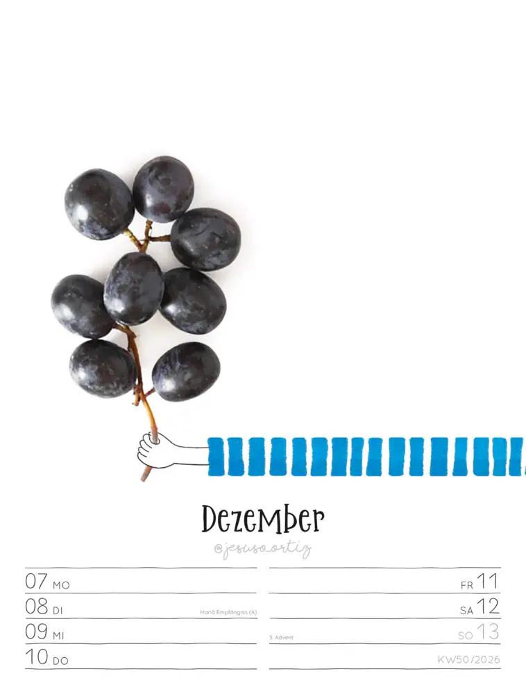 Bild: 9783838436012 | Little Dreams Wochenplaner Kalender 2026 | Jesuso Ortiz (u. a.) | 2026
