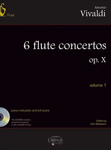 Cover: 9788850716012 | 6 Flute Concertos Op. X, Volume 1 | Antonio Vivaldi | Lyre Series