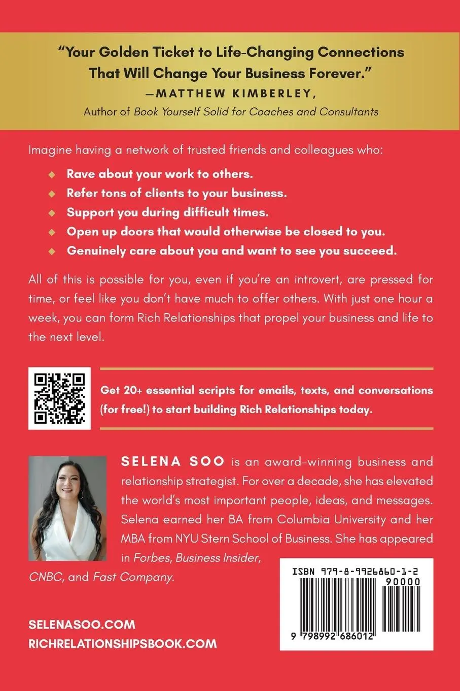 Rückseite: 9798992686012 | Rich Relationships | Create a Million-Dollar Network for Your Business