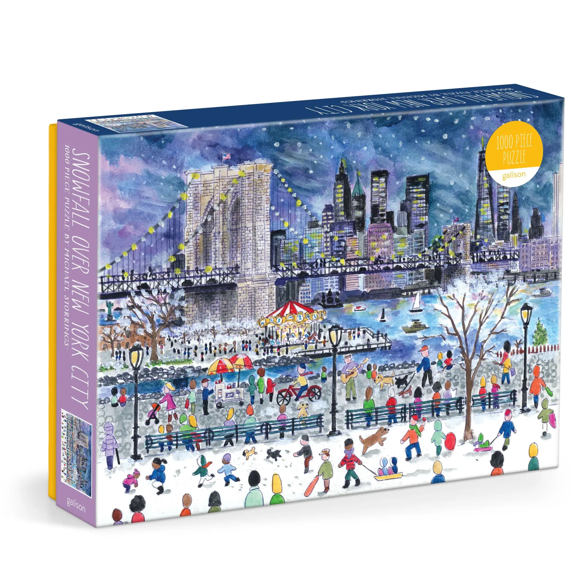 Cover: 9780735386112 | Michael Storrings Snowfall Over New York City 1000 Piece Puzzle | 2025