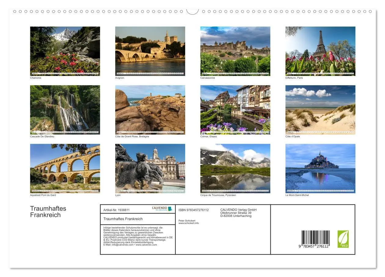 Bild: 9783457276112 | Traumhaftes Frankreich (hochwertiger Premium Wandkalender 2026 DIN...