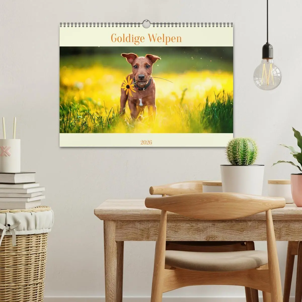 Bild: 9783457346112 | Pfotenblitzers Goldige Welpen (Wandkalender 2026 DIN A3 quer),...