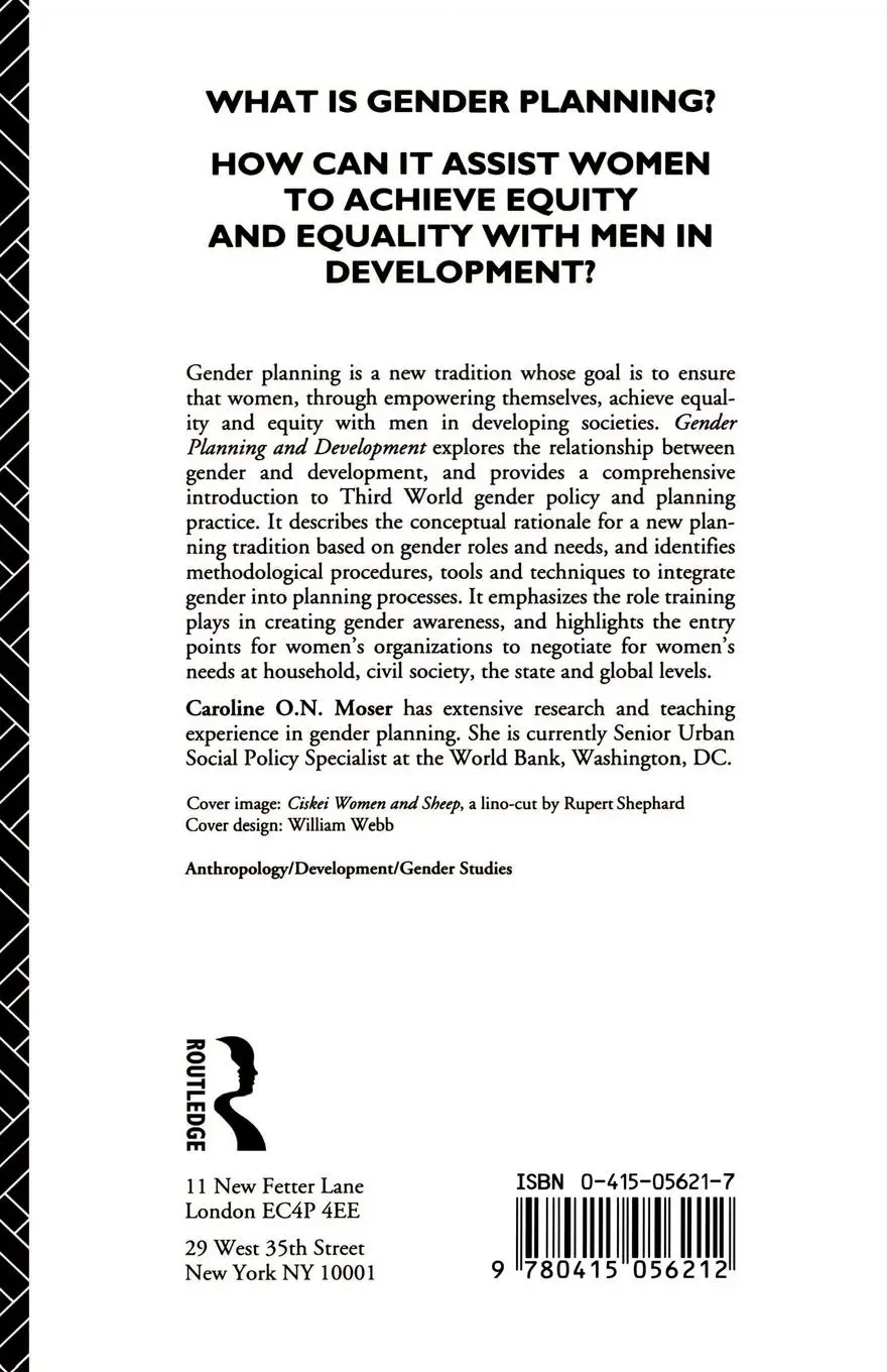 Rückseite: 9780415056212 | Gender Planning and Development | Theory, Practice and Training | Buch