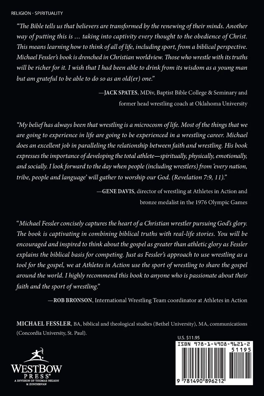 Rückseite: 9781490896212 | Faith and Wrestling | Michael Fessler | Taschenbuch | Englisch | 2015