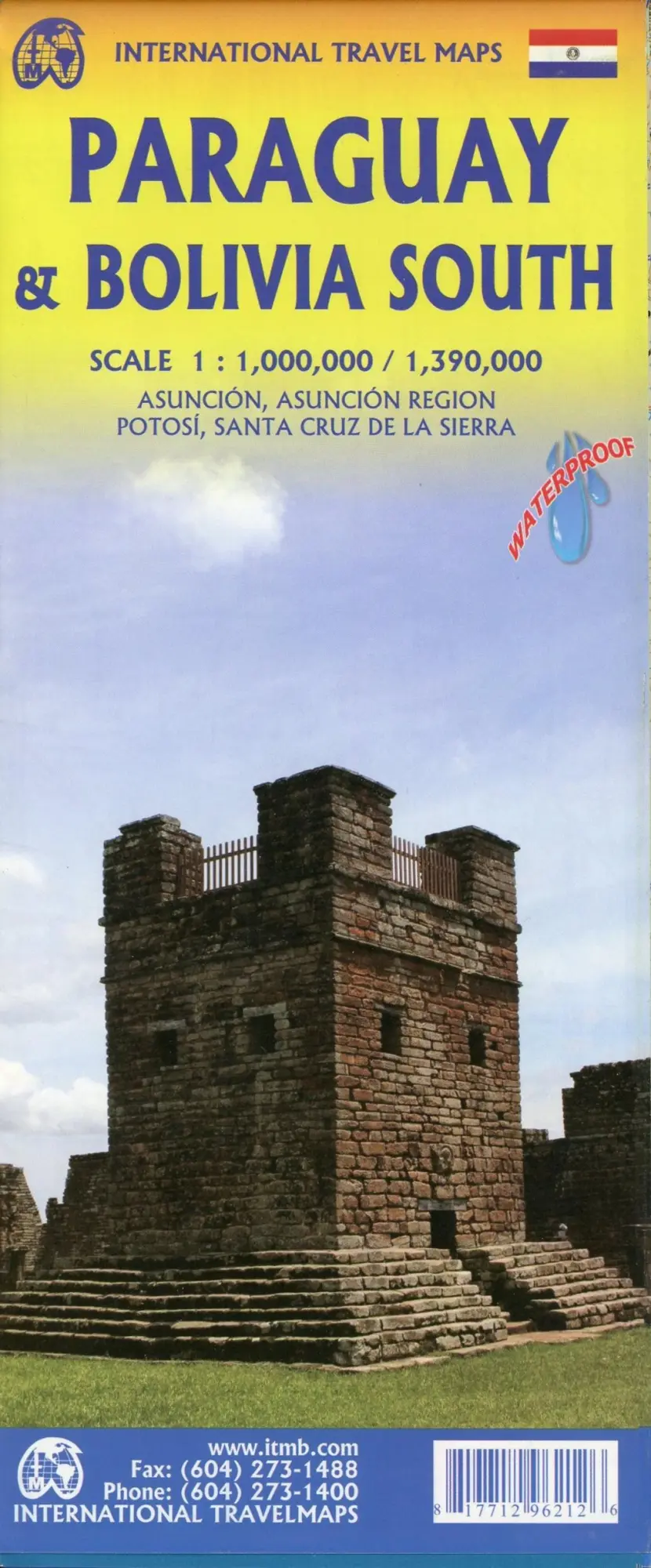 Cover: 9781771296212 | Map Paraguay &amp; Bolivia South 1 : 1 000 000 | (Land-)Karte | Englisch