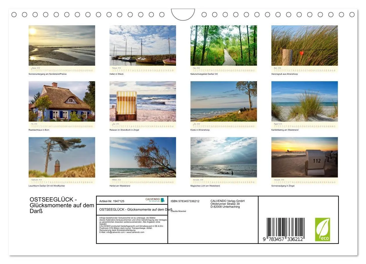 Bild: 9783457336212 | OSTSEEGLÜCK - Glücksmomente auf dem Darß (Wandkalender 2026 DIN A4...