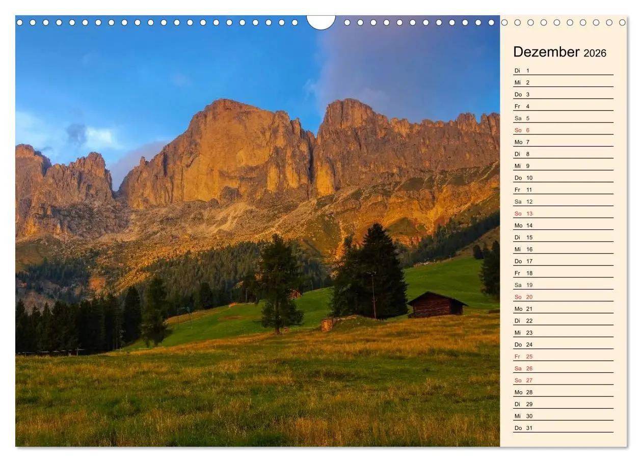 Bild: 9783457956212 | Südtirol - Zwischen Ortler und Dolomiten (Wandkalender 2026 DIN A3...