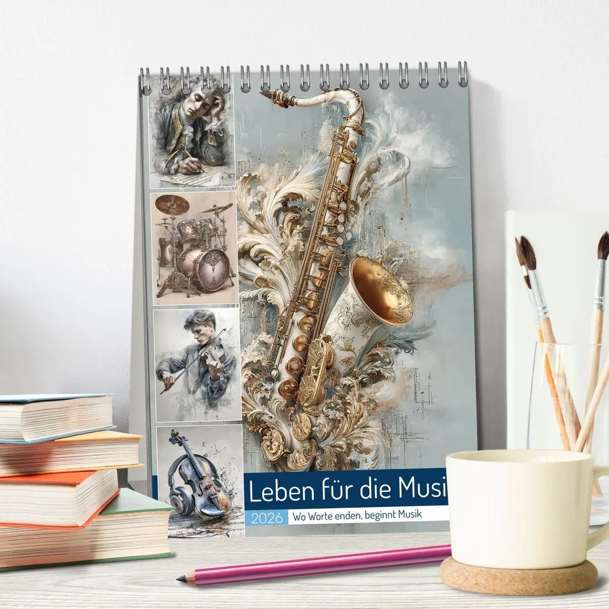 Bild: 9783516666212 | Leben für die Musik (Tischkalender 2026 DIN A5 hoch), CALVENDO...