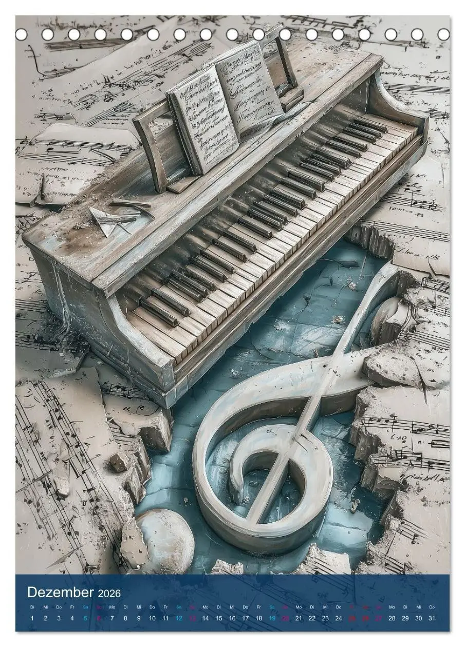 Bild: 9783516666212 | Leben für die Musik (Tischkalender 2026 DIN A5 hoch), CALVENDO...
