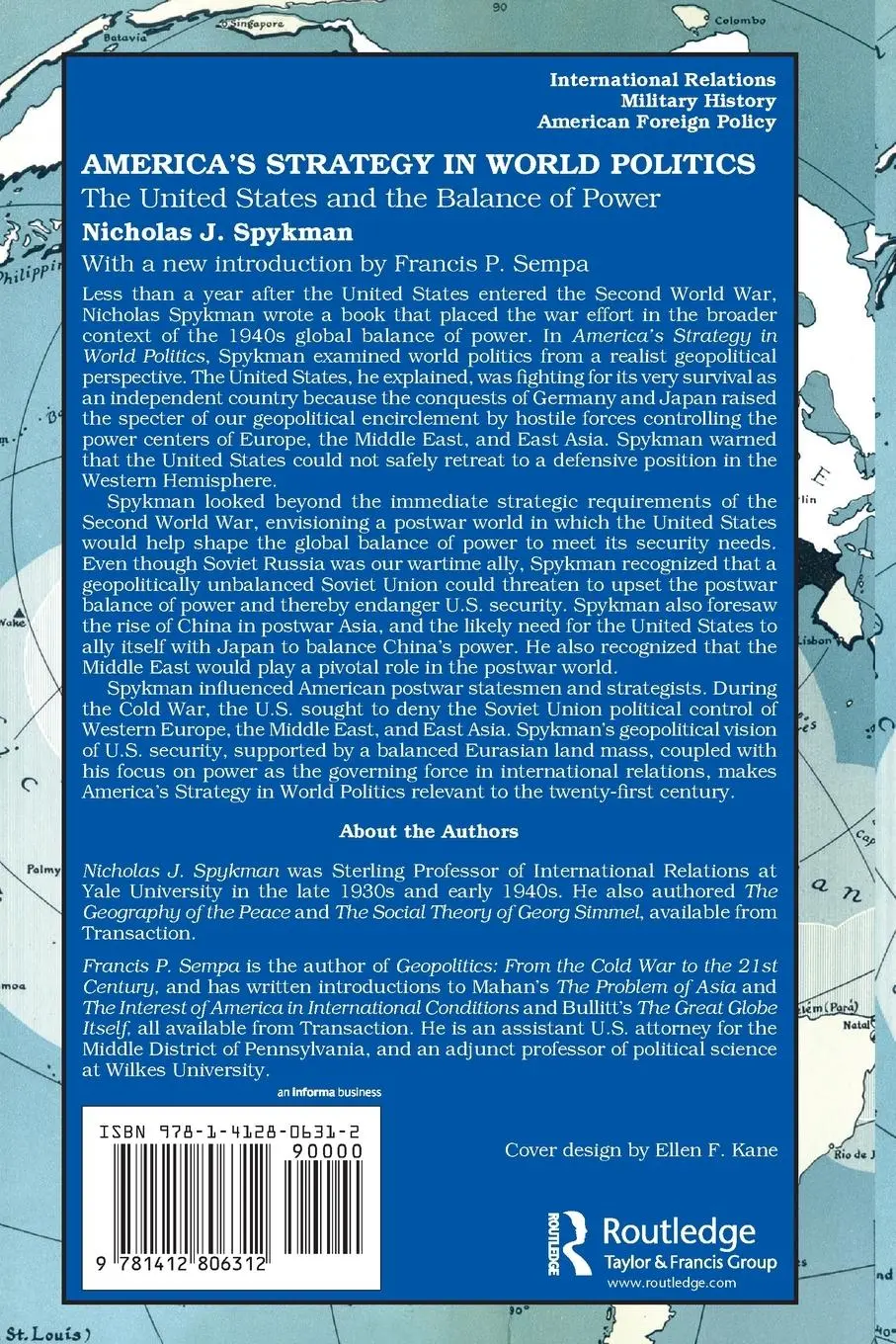 Rückseite: 9781412806312 | America's Strategy in World Politics | Nicholas J. Spykman | Buch