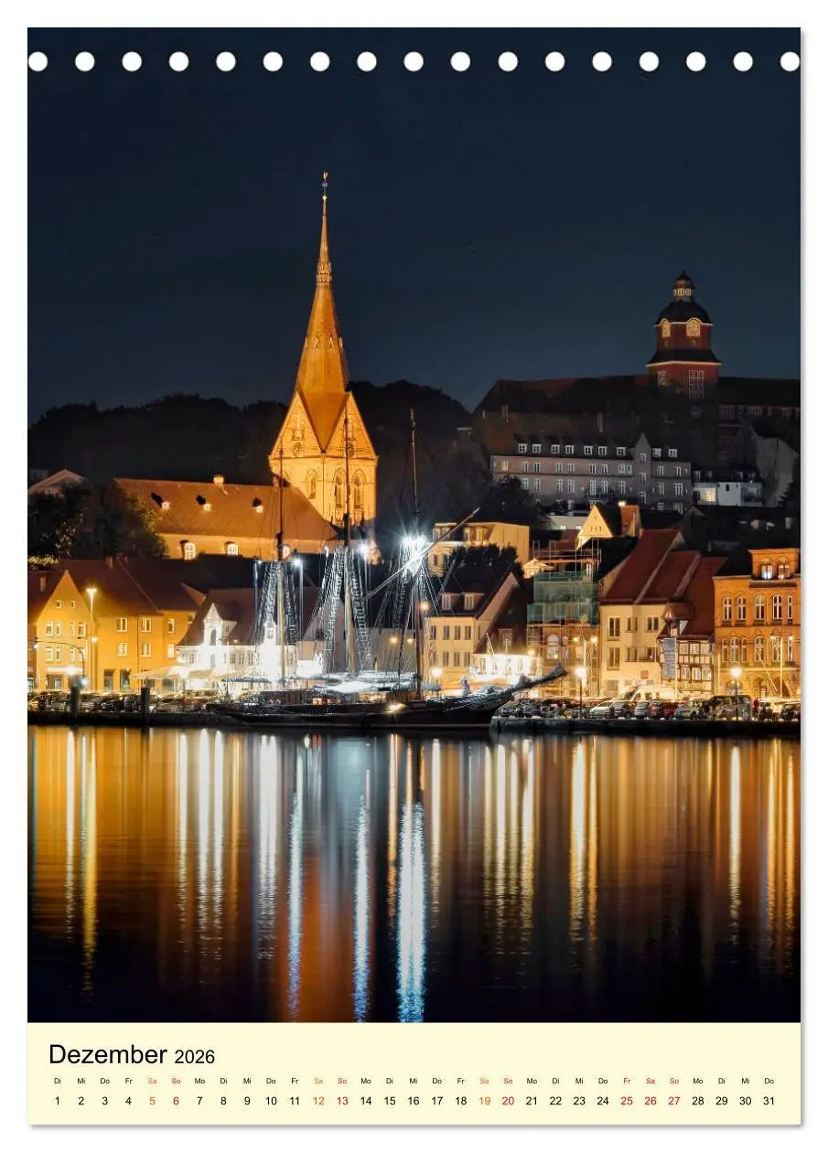 Bild: 9783516346312 | Flensburg - so bezaubernd (Tischkalender 2026 DIN A5 hoch),...