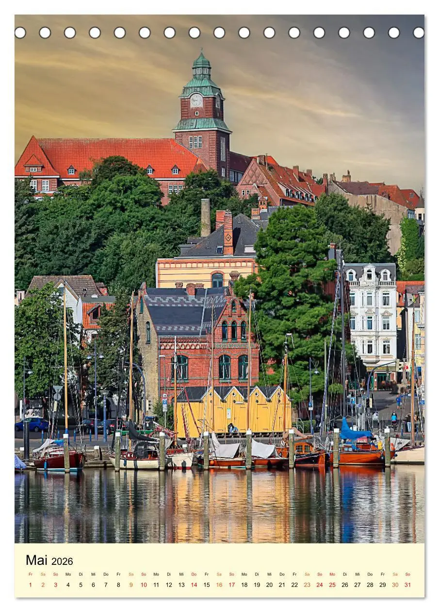 Bild: 9783516346312 | Flensburg - so bezaubernd (Tischkalender 2026 DIN A5 hoch),...
