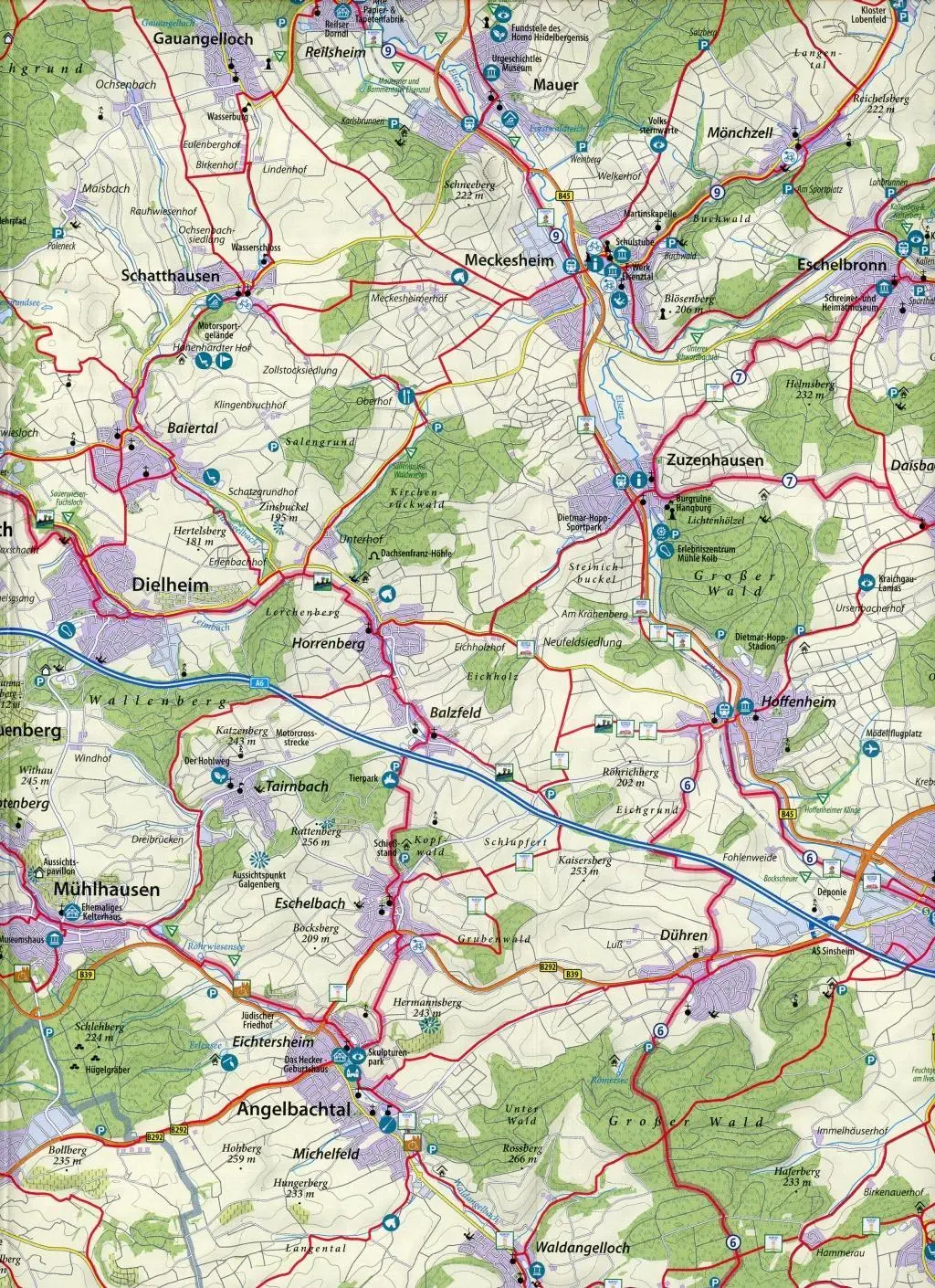 Bild: 9783935806312 | Rad &amp; Freizeitkarte Rhein-Neckar-Kreis | map. solutions GmbH | Deutsch