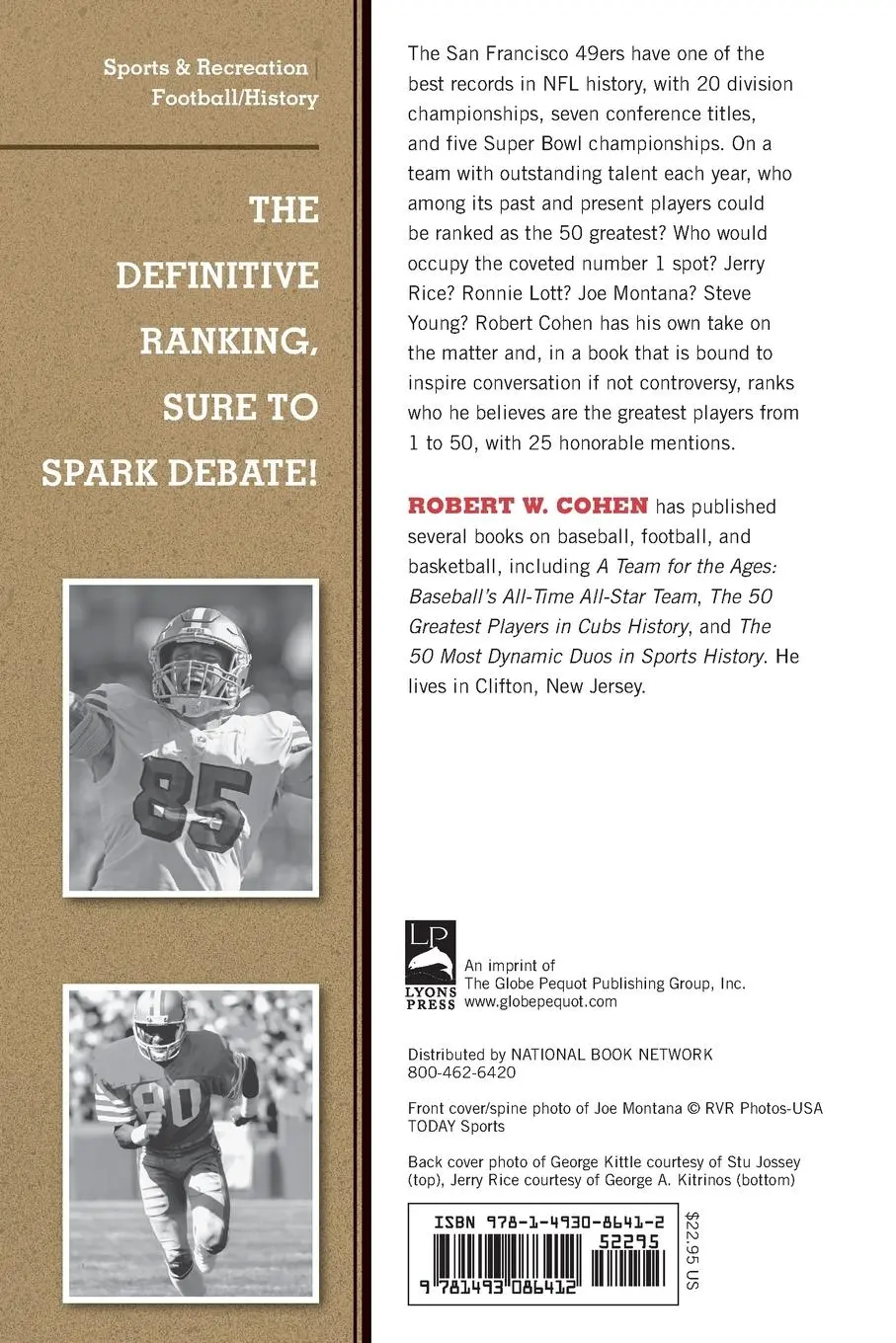 Rückseite: 9781493086412 | The 50 Greatest Players in San Francisco 49ers History | Cohen | Buch