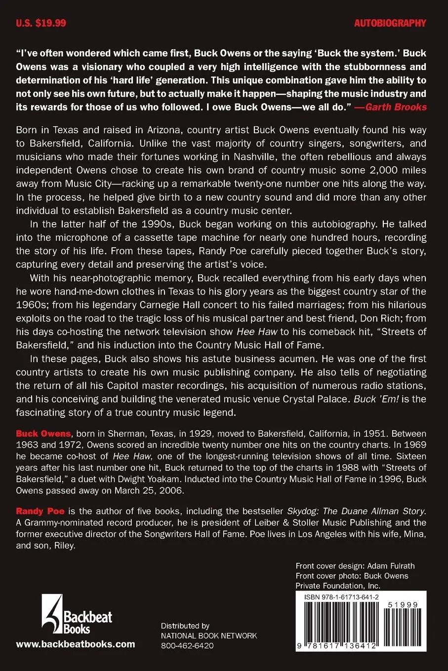 Rückseite: 9781617136412 | Buck 'Em! | The Autobiography of Buck Owens | Randy Poe | Taschenbuch